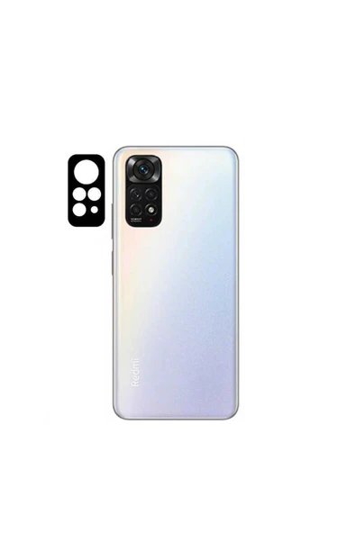 Coverzone Xiaomi Redmi Note 11s Ile Uyumlu 3d Toz Ve Kirden Koruyan Curve Kamera Camı Siyah ürün görseli 1