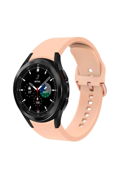 Coverzone Galaxy Watch 5 Pro Ile Uyumlu 10 Kademeli Colorfull Esnek Spor Silikon Kordon Pembe ürün görseli 1