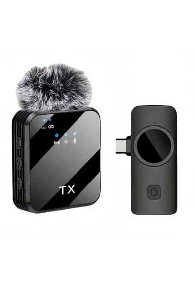 Coverzone Kablosuz Yaka Mikrofonu - Yaka Tipi, iPhone 16 & Type-C Uyumlu, PC Tablet, Canlı Yayın & Kayıt 1026 ürün görseli 1