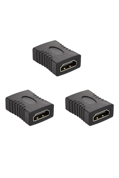 Coverzone 3 Adet HDMI Ara Birleştirici Dişi Dişi Adaptör 1080p Full HD Kablo Uzatma TV Monitör Uyumlu ürün görseli 1