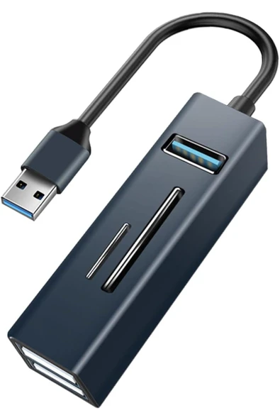 Coverzone Type-c To Usb Dönüştürücü 3.0 Hub 5in1 Port Hızlı Aktarım 5gbps Usb Hafıza Kart Okuyucu Telefon Pc ürün görseli 1