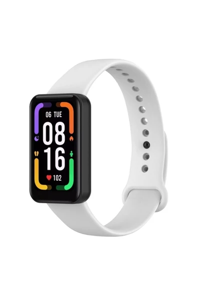 Coverzone Xiaomi Redmi Smart Band Pro Uyumlu Saat Kayışı Ent Kaliteli Spor Saat Termoplastik Beyaz ürün görseli 1
