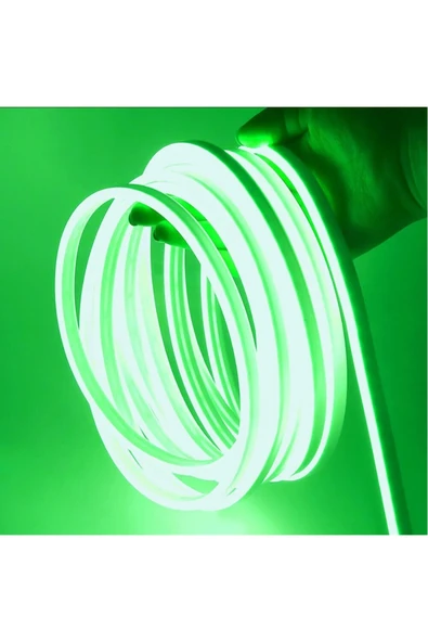 YCL Esnek Neon Hortum Led - Yeşil Işık 220V RULO 120 LEDLİ 1 METRE ürün görseli 1