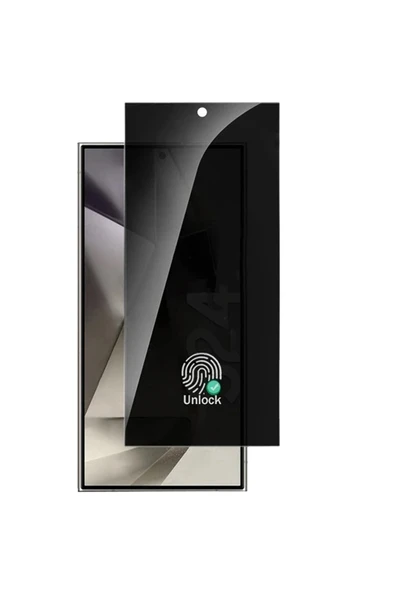 Coverzone Galaxy S24 Plus ile uyumlu Ekran Koruma 0,18mm Parmak izi açma Hayalet Cam Ultrasocik Unlock ürün görseli 1