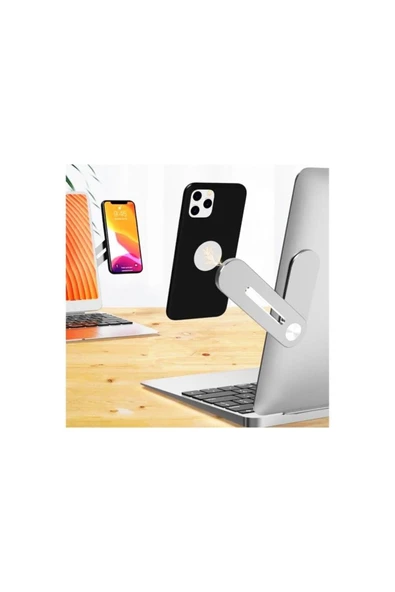 Coverzone Magsafe Uyumlu Mıknatıslı Bilgisayar Ekran Telefon Tutucu Monitör Standı ürün görseli 1