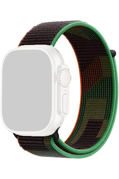 Coverzone Watch Ile Uyumlu 38/40/41 Mm Ve 42/44/45mm Uyumlu Spor Loop Çırt Cırt Yapılı Kordon ürün görseli 1