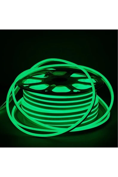 YCL Esnek Neon Hortum Led - Yeşil  Işık 220V RULO 120 LEDLİ 5 METRE ürün görseli 1