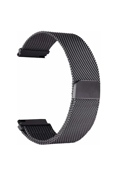 Coverzone Huawei Watch Gt 3 Pro Ile Uyumlu 46 Mm Kordon Hasır Metal Örgülü Siyah ürün görseli 1