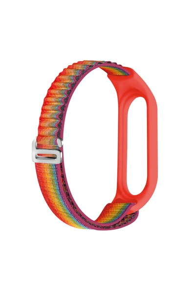 Coverzone Xiaomi Mi Band 3 Ve Mi Band 4 Ile Uyumlu Akıllı Bileklik Alpen Loop Yedek Kordon Çift Katmanlı Kumaş ürün görseli 1