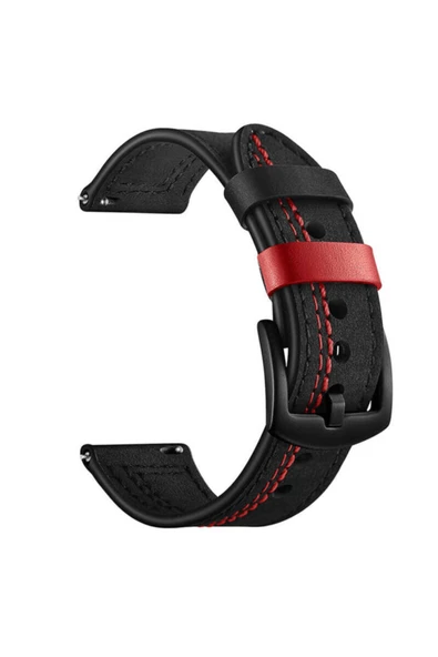 Coverzone Galaxy Gear S3 Deri Kordon Siyah - Resim 2