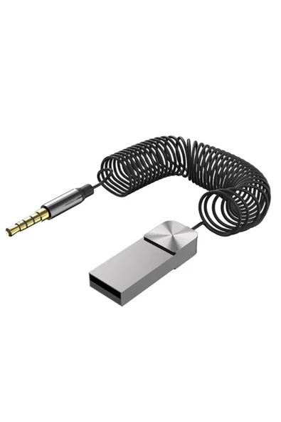 Coverzone Bluetooth Adaptör Araba ve Araç USB ve 3.5mm AUX Giriş Bluetooth 5.1 Adaptör Çevirici B27 ürün görseli 1