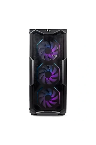 Aigo AQUARIUS Mesh 650W 80+ ARGB Mid Tower Kasa - Resim 2