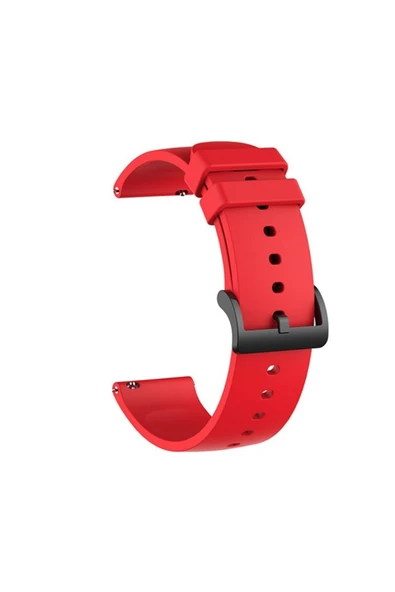 Coverzone Galaxy Watch 3 41mm Ile Uyumlu Spor Kordon Quintessential Kayış Kırmızı ürün görseli 1