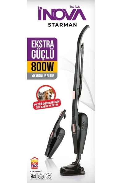 İnova DİK SÜPÜRGE STARMAN 800W - Resim 2