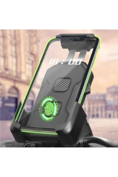 Coverzone Bisiklet Motosiklet ve Scooter için Gidon Uyumlu Telefon Tutucu 360 Derece Kolay Kurulum CZ027 ürün görseli 1