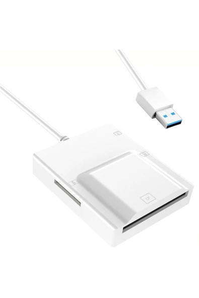 Coverzone USB 3.0 Kart Okuyucu 50cm Kablo Uzunluğu Card Reader SD kart, micro SD TF Card Memory Stick ZR779 ürün görseli 1