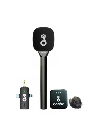 Coverzone 1TX Kablosuz Mikrofon - El ve Yaka Tipi, 50m, 2.4GHz, Tak-Çalıştır, Röportaj & Canlı Yayın ürün görseli 1
