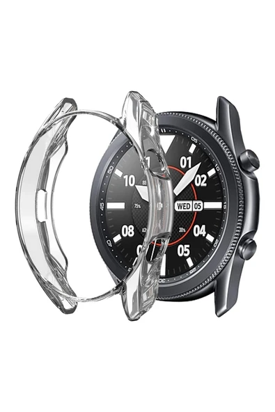 Coverzone Galaxy Watch 3 Ile Uyumlu 45 Mm ( Önü Açık ) Wafture Silikon Kılıf Watch 3 41 Mm Akıllı Saat Kılıf ürün görseli 1