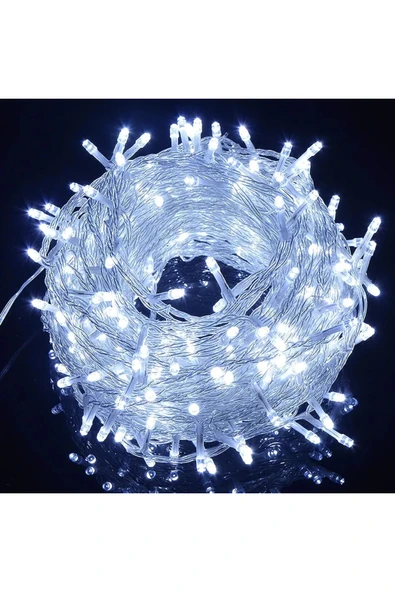 YCL Yps-100b Beyaz Işık Yılbaşı Süsü 10 Mt 100 Ledli 220 Volt Eklenebilir Iç Mekan (ORJİNAL KALİTELİ) ürün görseli 1