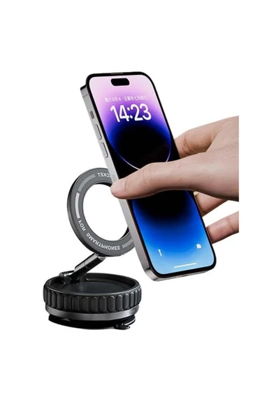 Coverzone Kablosuz Araç Içi Telefon Tutucu Araç Içi Montaj Güçlü Vakumlu Manyetik Telefon Tutucu K11 ürün görseli 1