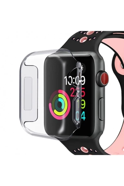 Coverzone Watch 7 Uyumlu 45mm Için Şeffaf Tpu Çerçeveli Tam Kapatan Ekran Koruyucu Çerçeve Kılıf ürün görseli 1
