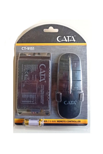 Cata CT-9151 6’lı Avize Kumandası – 6 Kanal Uzaktan Kumanda ürün görseli 1
