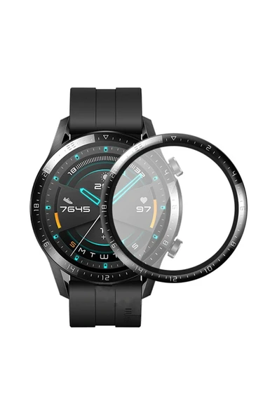 Coverzone Huawei Watch Gt3 Pro 43mm Ile Uyumlu Tam Kapatan fiber Nano Ekran Koruma ürün görseli 1