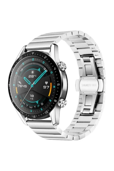 Coverzone Galaxy Watch 42mm Metal Kordon Gümüş ürün görseli 1