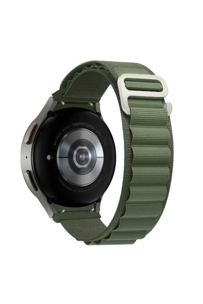 Coverzone Galaxy Watch 3 Ile Uyumlu 41mm Kordon Kumaş Loop Kaliteli Yedek Saat Kordonu Çift Katmanlı Kayış ürün görseli 1
