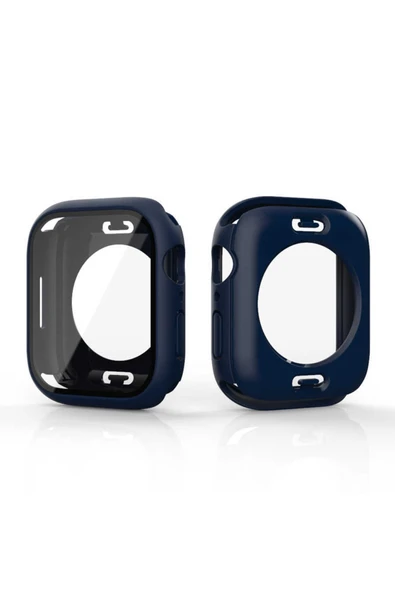 Coverzone Watch Ile Uyumlu 42mm 360 Derece Korumalı Kasa Ve Ekran Koruma Sempiternal Watch Gard Lacivert ürün görseli 1