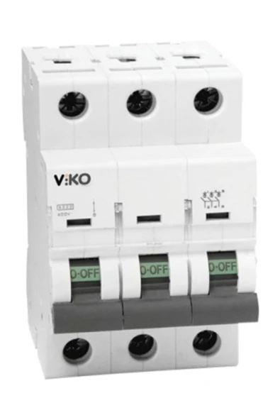 VİKO Viko 4Ad Otomatik Sigorta 3x40A B 4.5kA 4VTB-3B40-P4 ürün görseli 1
