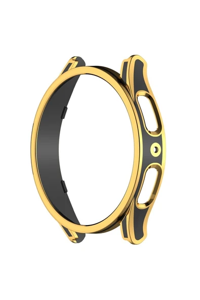 Coverzone Galaxy Watch 4 Ile Uyumlu 44mm Sert Pc Kasa Koruma Watch 4 Ile Uyumlu Gard Çerçeve Yellow-black ürün görseli 1