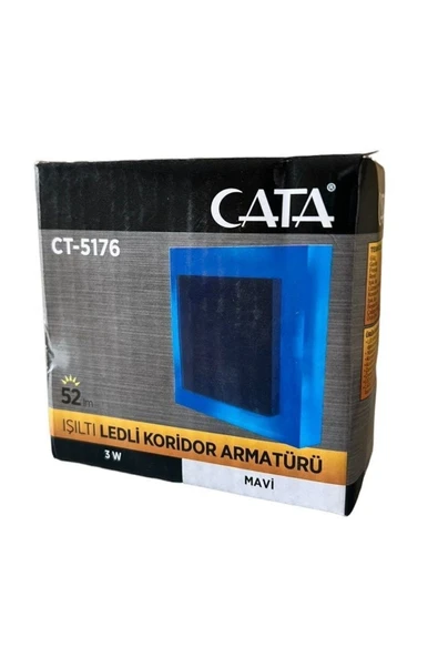Cata 3 W Koridor Led Aydınlatma Ct-5176 - Mavi Işık ürün görseli 1