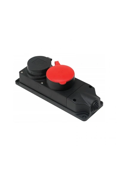 NE-AD 4008 3 X 25A 1 ADET + 1 X 16A 1 ADET KAUÇUK GRUP PRİZ ürün görseli 1