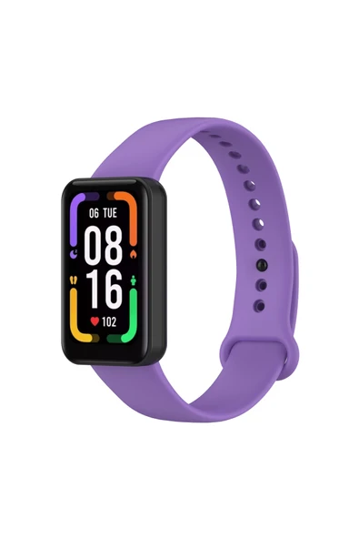 Coverzone Xiaomi Redmi Smart Band Pro Ile Uyumlu Saat Kayışı Ent Kaliteli Spor Saat Termoplastik Mor ürün görseli 1