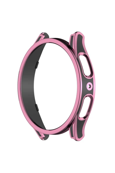 Coverzone Galaxy Watch 5 Ile Uyumlu 40mm Sert Pc Kasa Koruma Watch 5 Ile Uyumlu Gard Çerçeve Pink-black ürün görseli 1