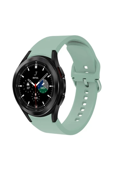 Coverzone Galaxy Watch 5 Pro Ile Uyumlu 10 Kademeli Colorfull Esnek Spor Silikon Kordon Açık Yeşil ürün görseli 1