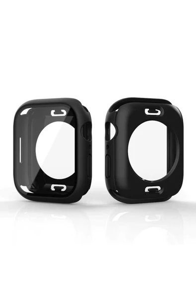 Coverzone Watch 7 Ile Uyumlu 45mm 360 Derece Korumalı Kasa Ve Ekran Koruma Sempiternal Watch Gard Siyah ürün görseli 1
