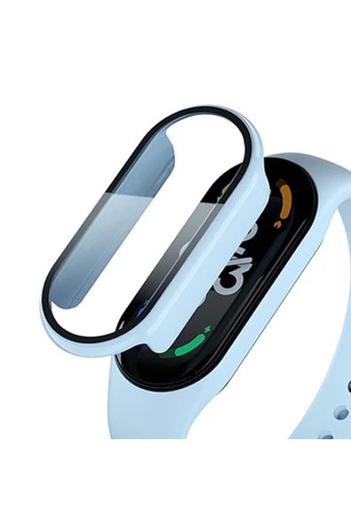 Coverzone Xiaomi Mi Band 7 Ile Uyumlu Tam Kapatan Önü Kapalı Serendipity Tempered Ekran Koruma Mavi ürün görseli 1