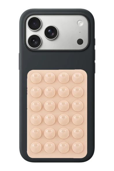 Coverzone Vantuzlu Telefon Tutucu Stand Güçlü Silikon Yapışkanlı Cam Masa Uyumlu Pratik Telefon Standı -hsn* ürün görseli 1