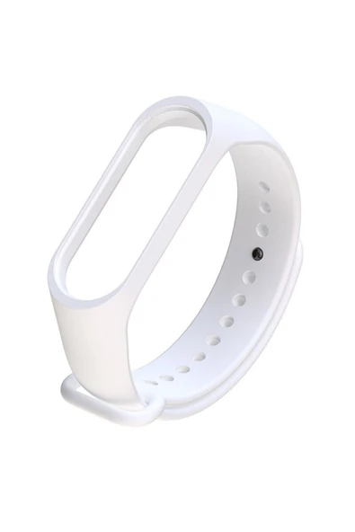 Coverzone Xiaomi Mi Band 7 Ile Uyumlu Saat Kayışı Ent Kaliteli Spor Saat Termoplastik Kordon Beyaz ürün görseli 1