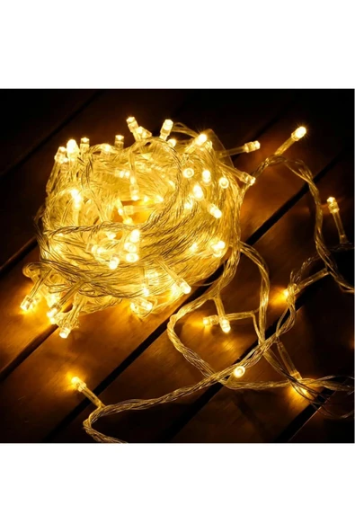 YCL YPS-101G GÜN IŞIĞI 10 METRE 100 LEDLİ YILBAŞI SÜSÜ/DIŞ MEKAN IP65/ FİŞİLİ 5 SET EKELENEBİLİR ürün görseli 1