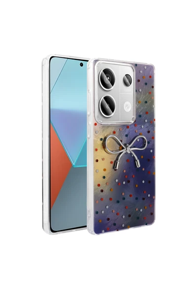 Coverzone Redmi Note 13 Pro 4G İle Uyumlu Figürlü Ponti Silikon Telefon Kılıfı Gökküşağı Kurdele ürün görseli 1