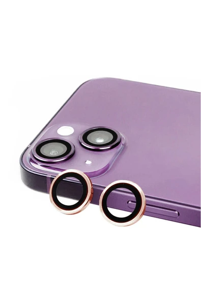 Coverzone Iphone 14 Ile Uyumlu Profesyonel Kamera Lens Koruma Camcov Rosegold ürün görseli 1