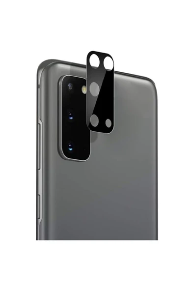 Coverzone Galaxy A12 Kamera Uyumlu  Lens Koruyucu Siyah ürün görseli 1