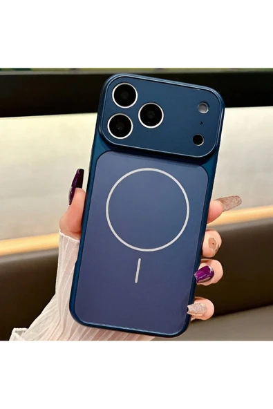 Coverzone İPhone 15 Pro Max ile Uyumlu 17 Pro Max Görünümlü Magsafe Destekli Lens Korumalı Şık Telefon Kılıfı ürün görseli 1