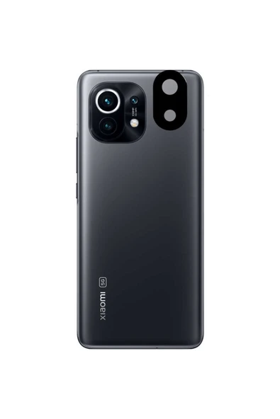 Coverzone Xiaomi Mi 11 Ile Uyumlu 3d Kamera Lens Koruma Z-panoply Tam Kaplayan Kamera Koruma Siyah ürün görseli 1