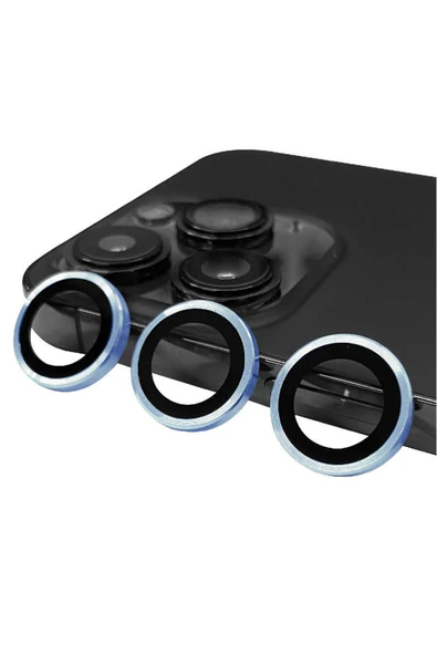 Coverzone Iphone 14 Pro Max Ile Uyumlu Profesyonel Kamera Lens Koruma Camcov Mavi ürün görseli 1