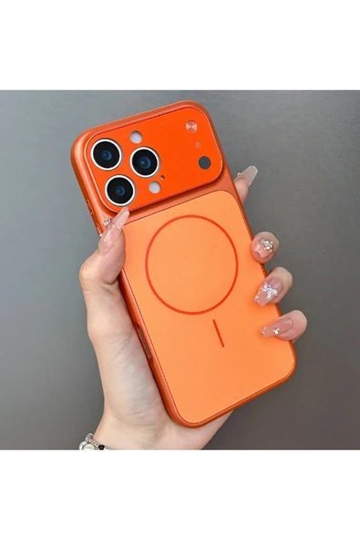 Coverzone İPhone 14 Pro Max ile Uyumlu 17 Pro Max Görünümlü Magsafe Destekli Lens Korumalı Şık Telefon Kılıfı ürün görseli 1