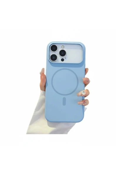 Coverzone İphone 17 Pro İle Uyumlu MagSafe ile uyumlu Kablosuz Şarj Özellikli Kadife İç Yüzey Silikon Kılıf ürün görseli 1